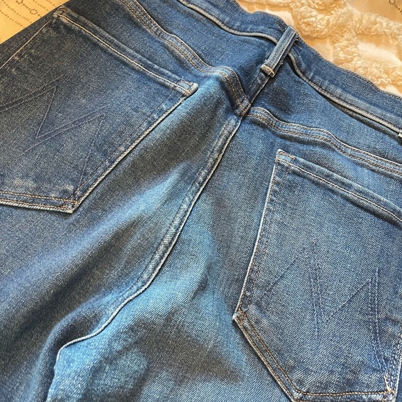 MOTHER Dark Blue Flare Jeans - Picture 7 of 9